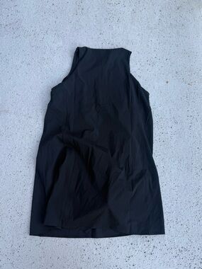 SPANX Shapewear Get Moving Zip Front Athletic Dress Sz 1X Black Stretch Sculpt